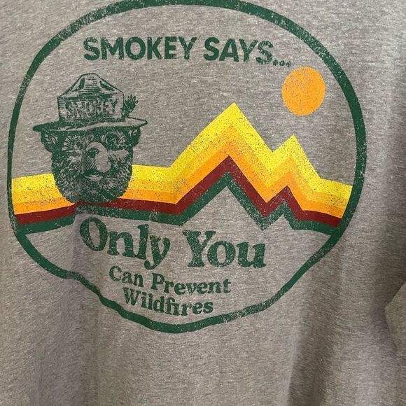 Smokey The Bear Only You Can Prevent Forest Fires Mens XXL Shirt - Picture 4 of 11